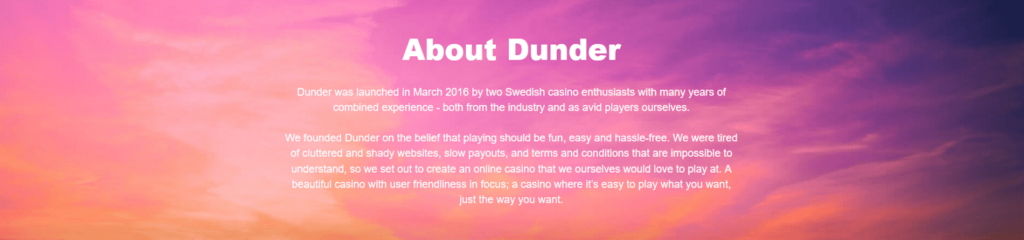 About Dunder